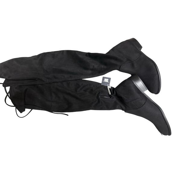 American Eagle Over-The-Knee Black Suede Tall Boots Size 8.5 - Picture 2 of 6